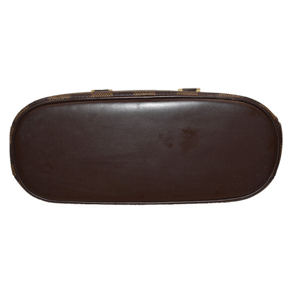 Louis Vuitton Ebene Saria Handbag Damier Bag Brown Canvas - Picture 5 of 8